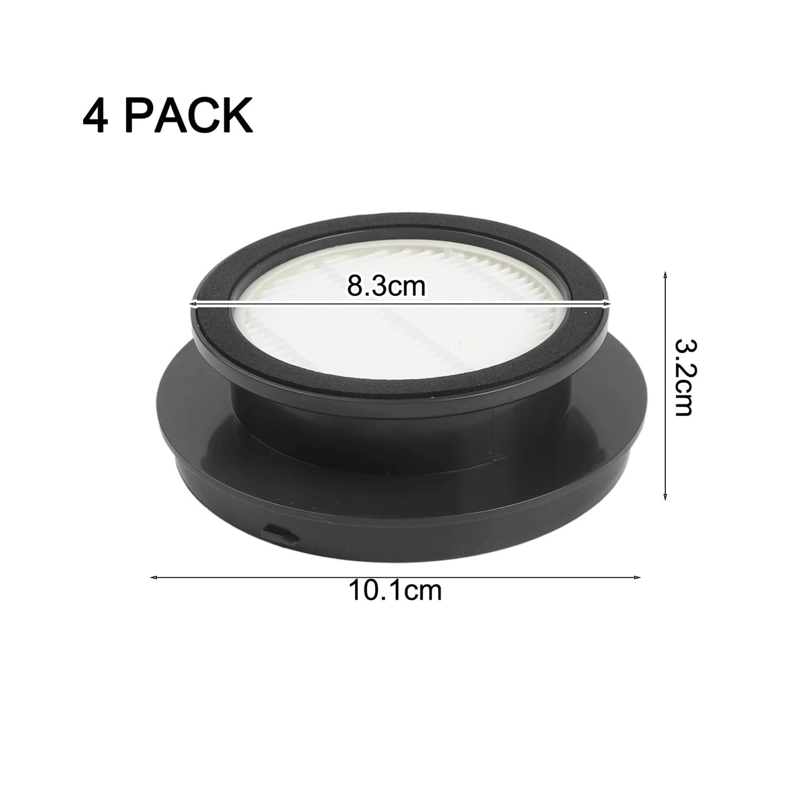 Compatible con aspiradora de mano Laresar V7, filtro HEPA lavable de repuesto, color blanco(6 PACK)