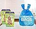 Mighty Clean Baby Disposable Diaper Bags with Light Powder Scent, 200 Count