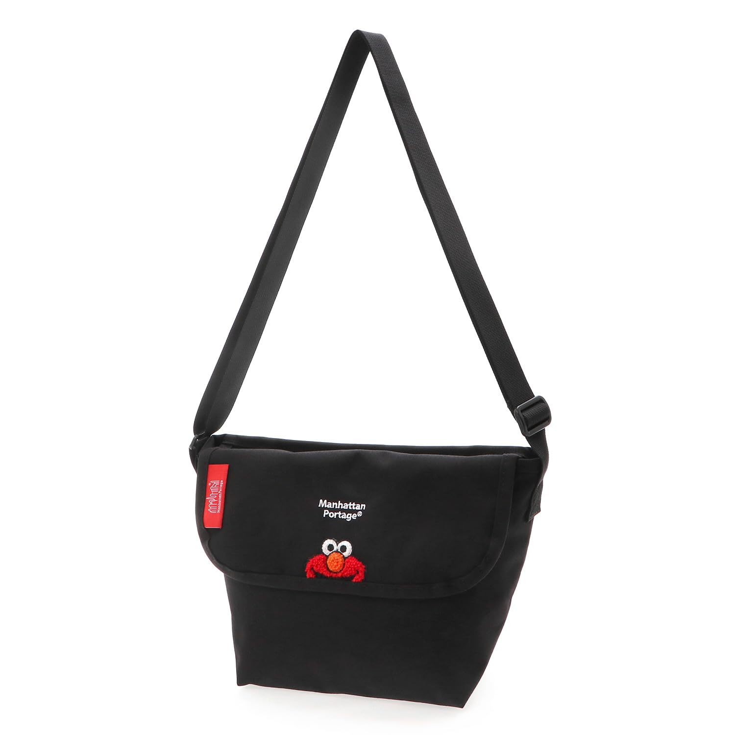 Amazon.co.jp: Nylon Messenger Bag Back Pocket W/Divider Magnet