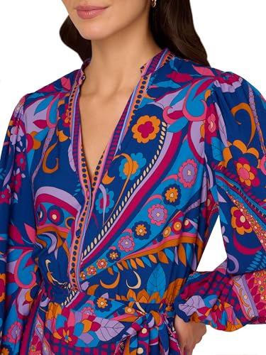 Image of Adrianna Papell Printed Short Dress