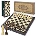 Peradix Chess Set | Wooden Magnetic Chess Board | 2 Extra Queen | 30x30cm Folding Chessboard for Storage | Toys & Games for Adults and Kids Educational Toy Sets