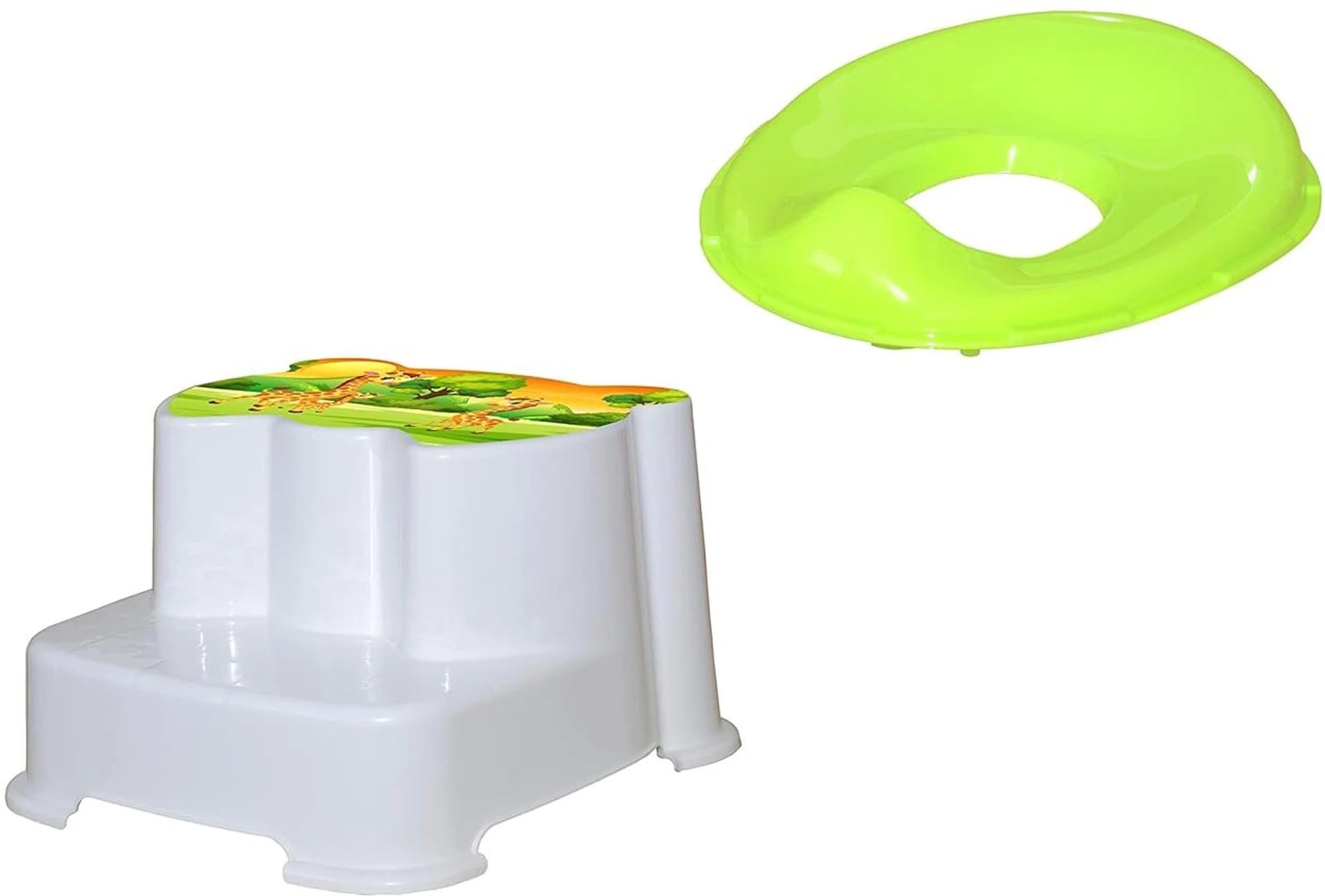 Baby Potty Training Seat for Kids, Anti-Slip Toilet Trainer with Soft Edges, Fits Western Commode, Toddler Toilet Seat for Boys & Girls, Standard WC, Green-image-25