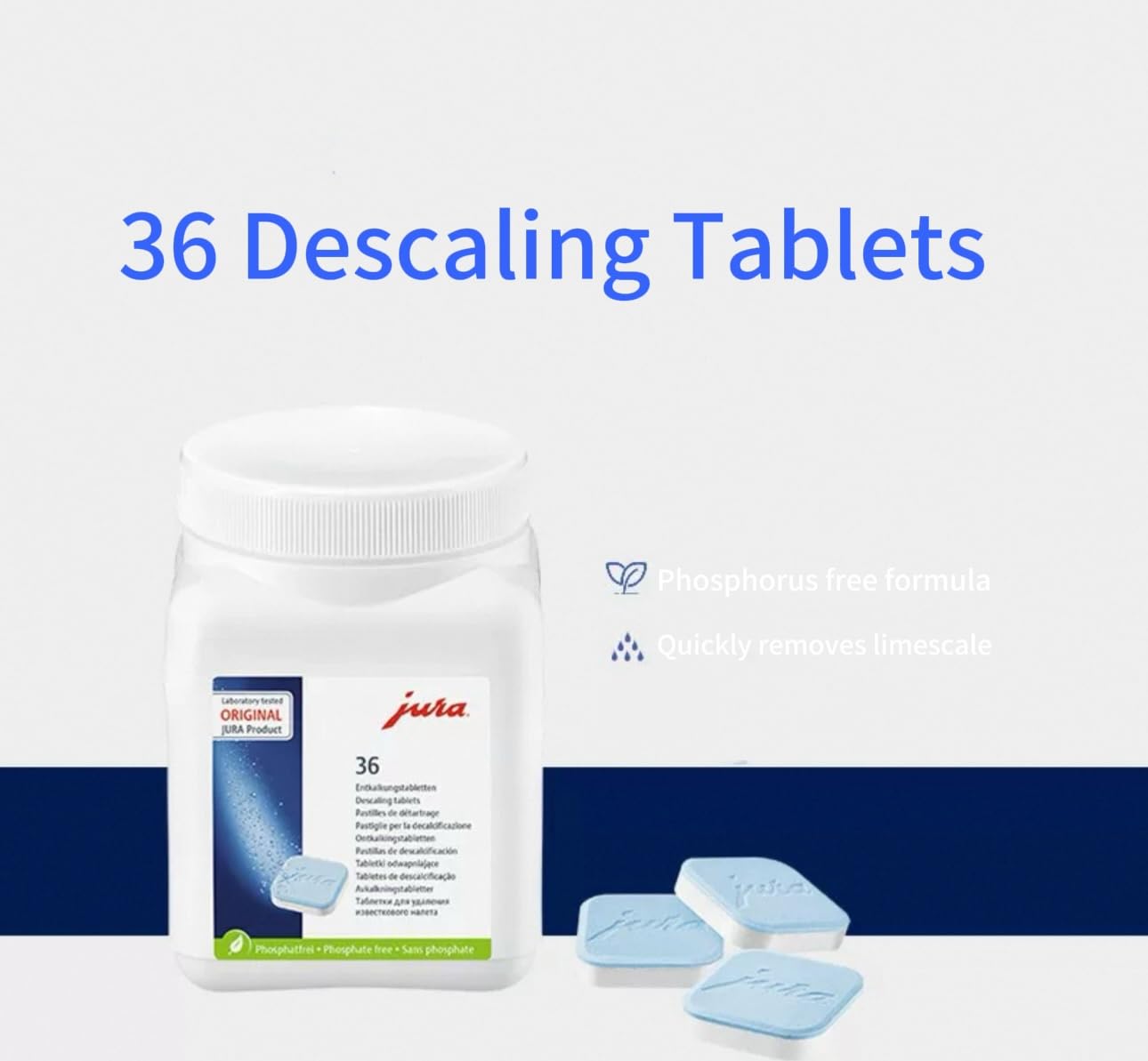 Coffee Descaling Tablets, Descaling and Protection in One (36 Tablets)