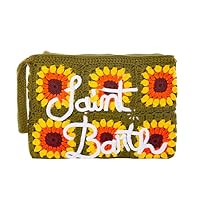 Saint Barth MC2 MC2 POCHETTE POUCH ALL'UNICINETTO CON RICAMO GIRASOLI - UNI