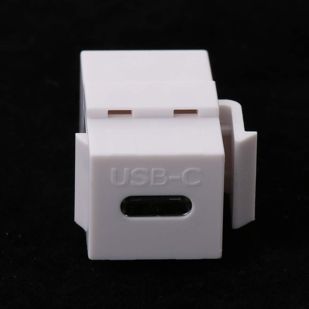 BERLAT 3 Adattatori Keystone USB C Femmina-femmina, Per Pannelli A Parete, Supporto 3A E 5Gbps