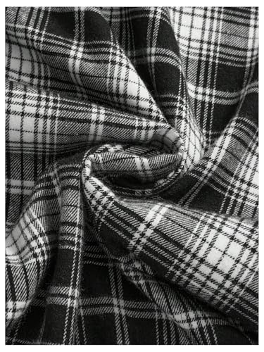 Verdusa Women's Plus Size Y2K Plaid Layered Ruffle Skirt Elastic Waist Asymmetrical Mini Skirts4