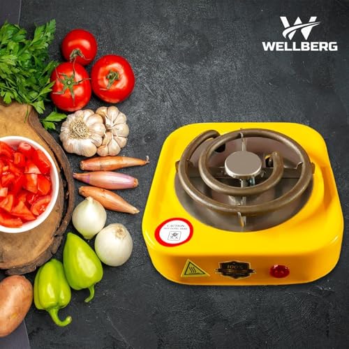 Image of Electric Coil Stove 500W Mini Chulha Hot Plate | Coal Burner, Portable Cooking Heater, Small Stove, Charcoal Burner, Travel for Home & Hostel