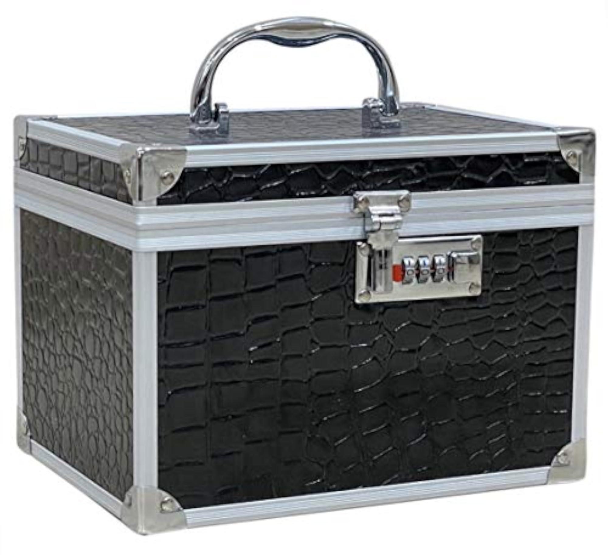 Professional Makeup Vanity Case with Mirror, 3 Pcs Set