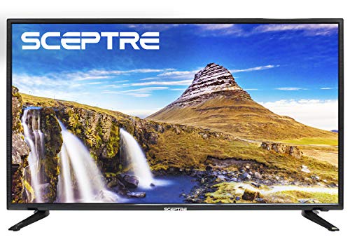 Sceptre X415BV-FSR 40' Slim LED FHD 1080p TV Flat Screen HDMI MHL High Definition and Widescreen Monitor Display ATSC/QAM 3 x HDMI Ports, Metal Black (2019)