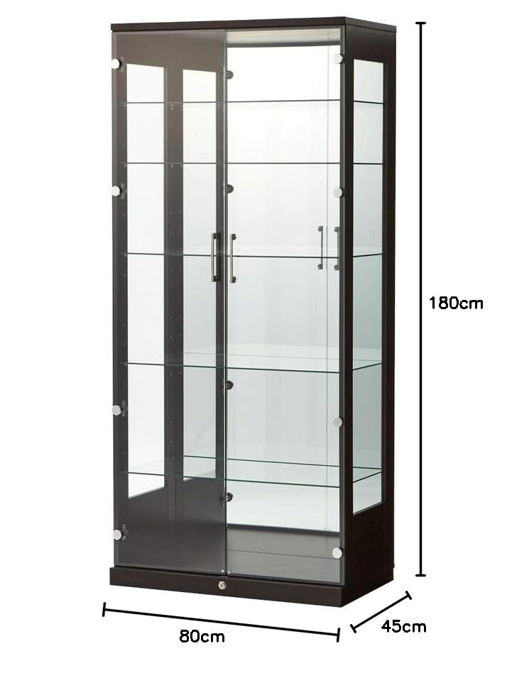 Amazon.co.jp: リコメン堂 コレクションケース単品 幅80×奥行45×高さ