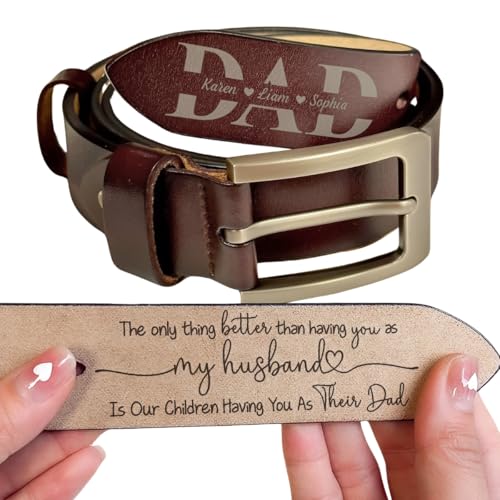 The Only Thing Better Than Having You as My Husband Personalized Leather Belt, Custom Engraved Belt for Husband, Valentine's Day Gift for Him, Anniversary, Birthday Gift for Husband