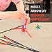 FENJANER Archery Fletching Jig & Remover Kit-Adjustable Helix Tower Arrow Fletching Tool with Scale for DIY Arrow Vanes Feather & Crossbow Bolts