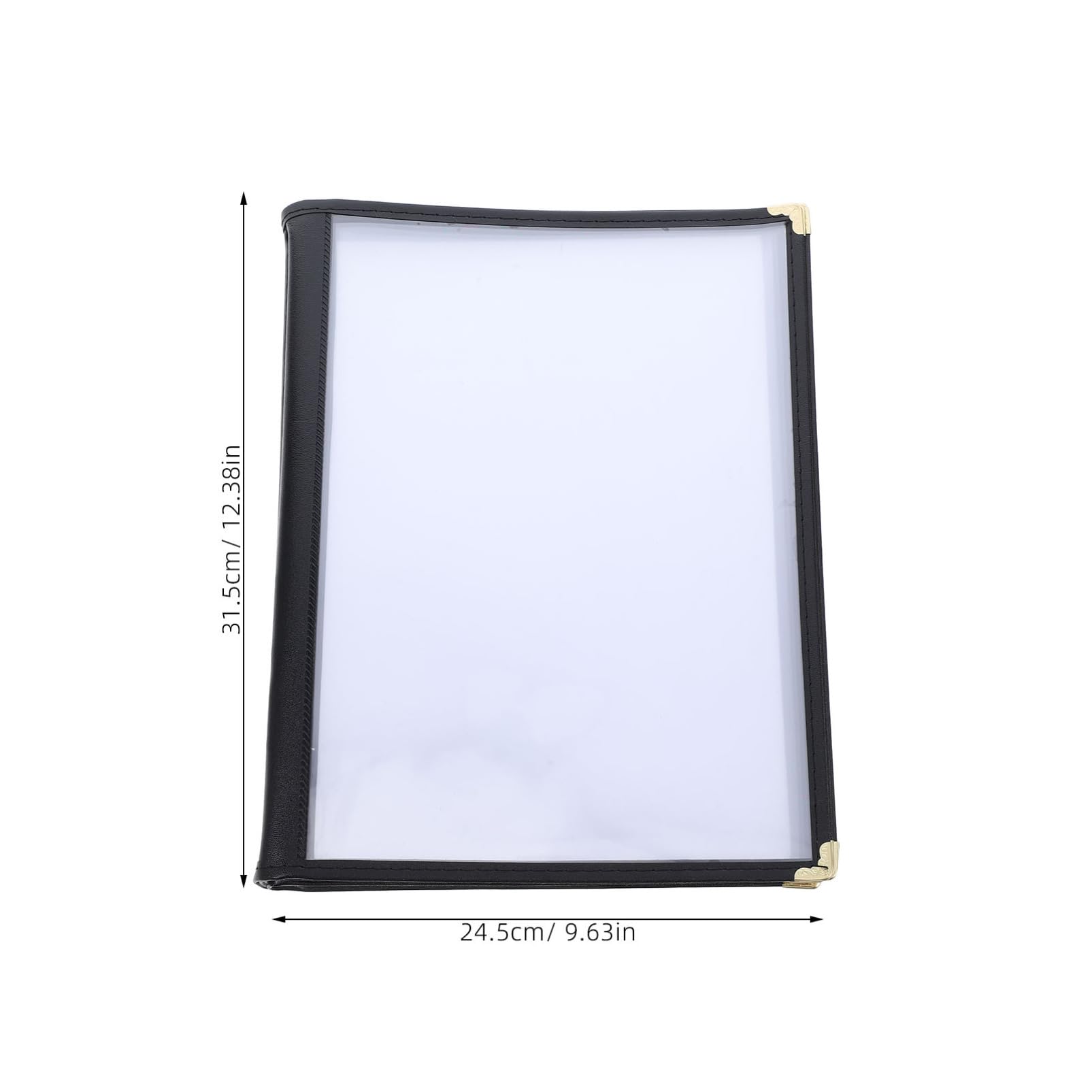 Cubierta de Menú Transparente A4 10 Páginas, Pvc Resistente a Manchas y Cambio Fácil de Contenido, Adecuado para Restaurantes y Banquetes