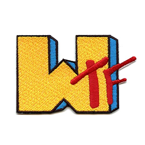 WTF Music Logo Patch What The F*CK Embroidered Iron On