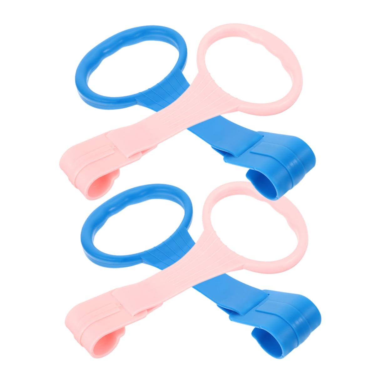 KOMBIUDA Crib Pull up Rings Bed Stand up Rings for Infants Boys and Girls Crib Accessories Learning Aid