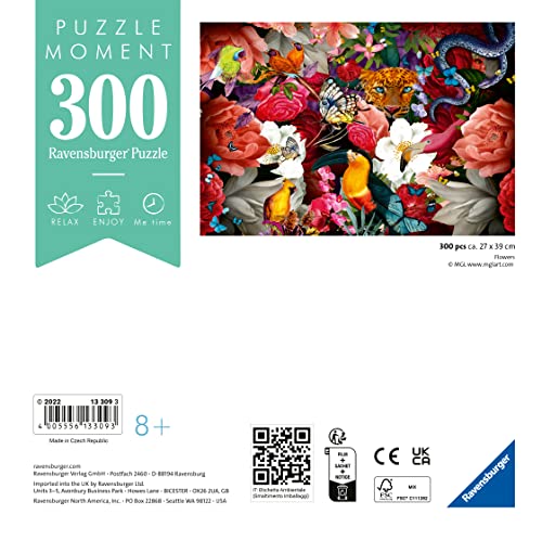 Puzzle Moment 300 pièces : Fleurs tropicales Ravensburger France - vue 3