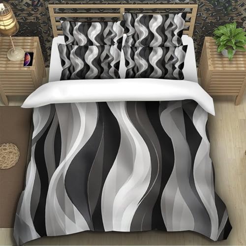 Linge de Lit Abstrait Effet 3D pour Chambre d'Ado Moderne - 5
