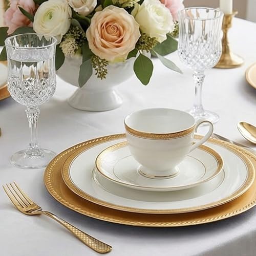 Image of 8.1 inch Aurum Gold Dinner Forks Set of 5 with Checks Printed Handle ? Durable Stainless Steel Silverware, Mirror Polished Forks, Perfect for Home, Restaurant, and Gifting