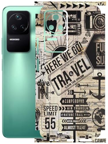 Image of AtOdds - Full Body Back Screen Guard Protector Film - Lamination Wrap Skin Sticker Compatible with Poco F4 (5G) | Scratchproof Matte Finish (Explore)