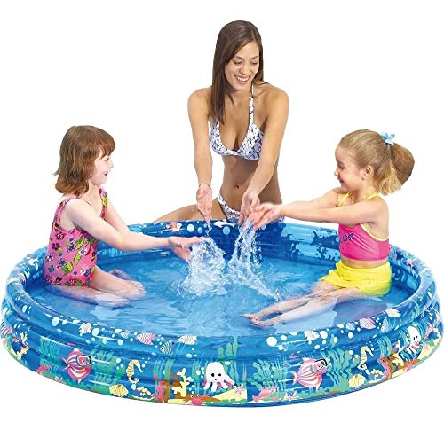 Piscina inflavel infantil em promoção 3 anéis redonda para crianças bebes redonda piscina verão prai