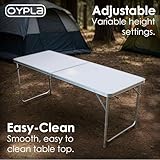 Oypla 4ft Folding Outdoor Camping Kitchen Work Top Table - Image 4