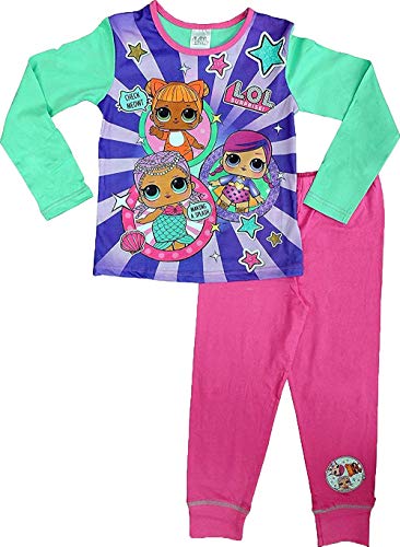 L.O.L. Surprise! Girls' Snug Fit Cotton Pajamas, Diva Heart, 4 - Foto 4