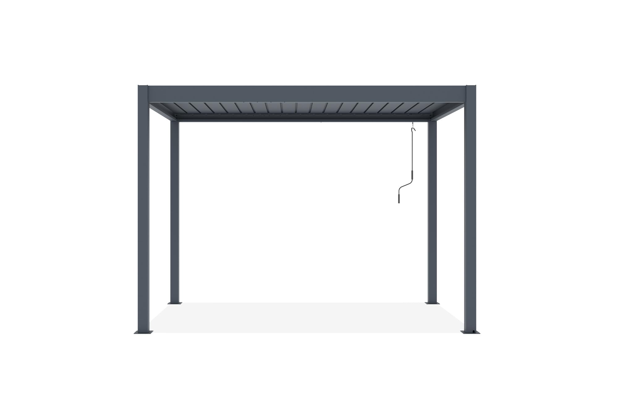 Cazeboo PIANA 3x2m szara aluminiowa samonośna pergola bioklimatyczna