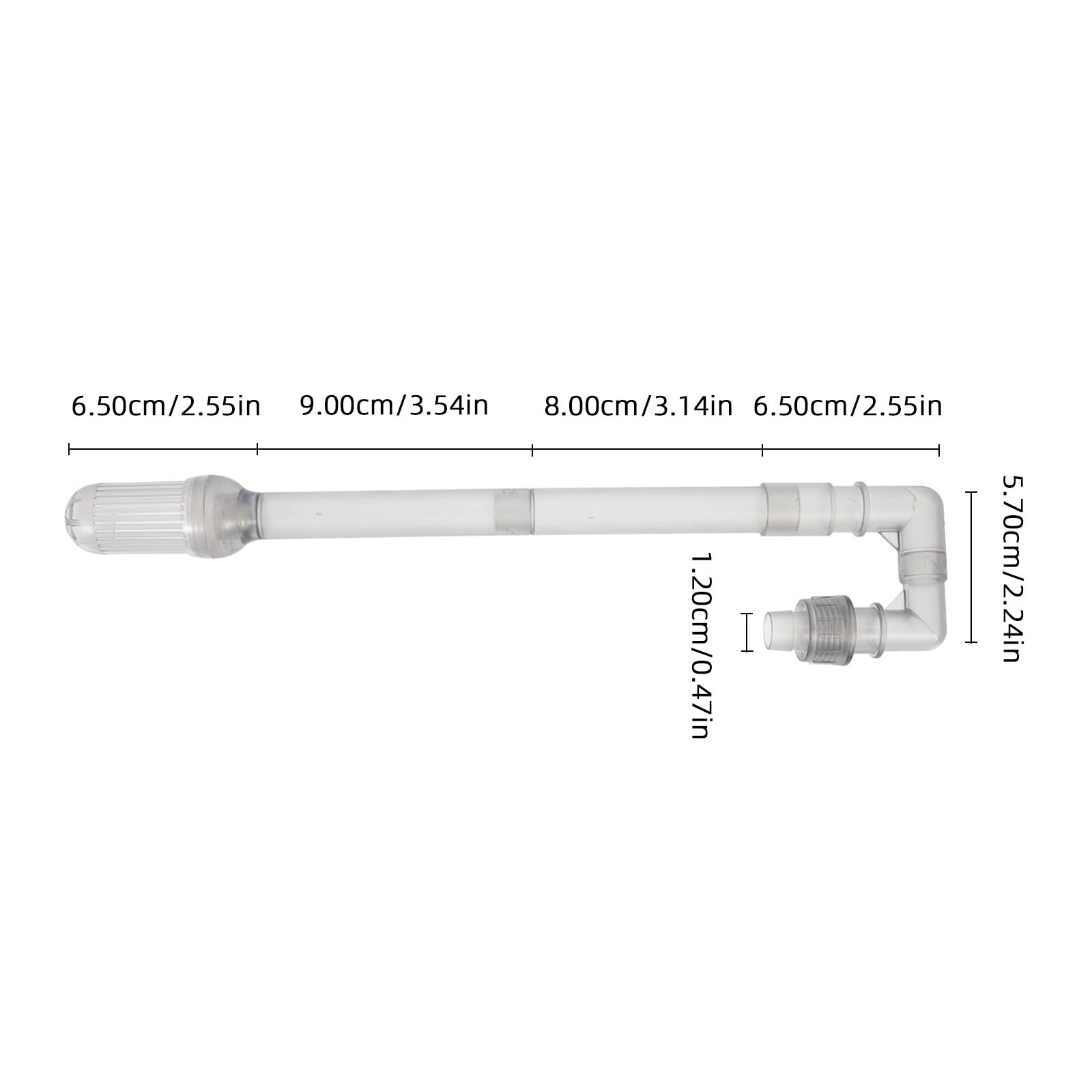 Toddmomy 12mm Aquarium Filter Tube Set Inlet and Outlet Water Pipe Accessories for Fish Tank Durable Plastic Water Supply Tube Essential Aquarium Accessory - Image 2