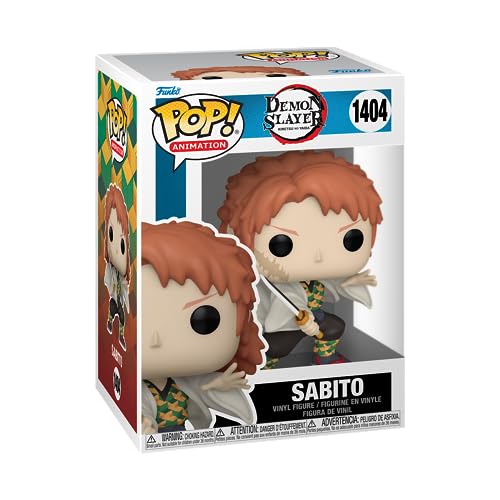 Funko Pop! Animation: Demon Slayer - Sabito - (No Mask) - Guardianes de la Noche - Figura de Vinilo Coleccionable - Idea de Regalo - Mercancia Oficial - Juguetes para Niños y Adultos