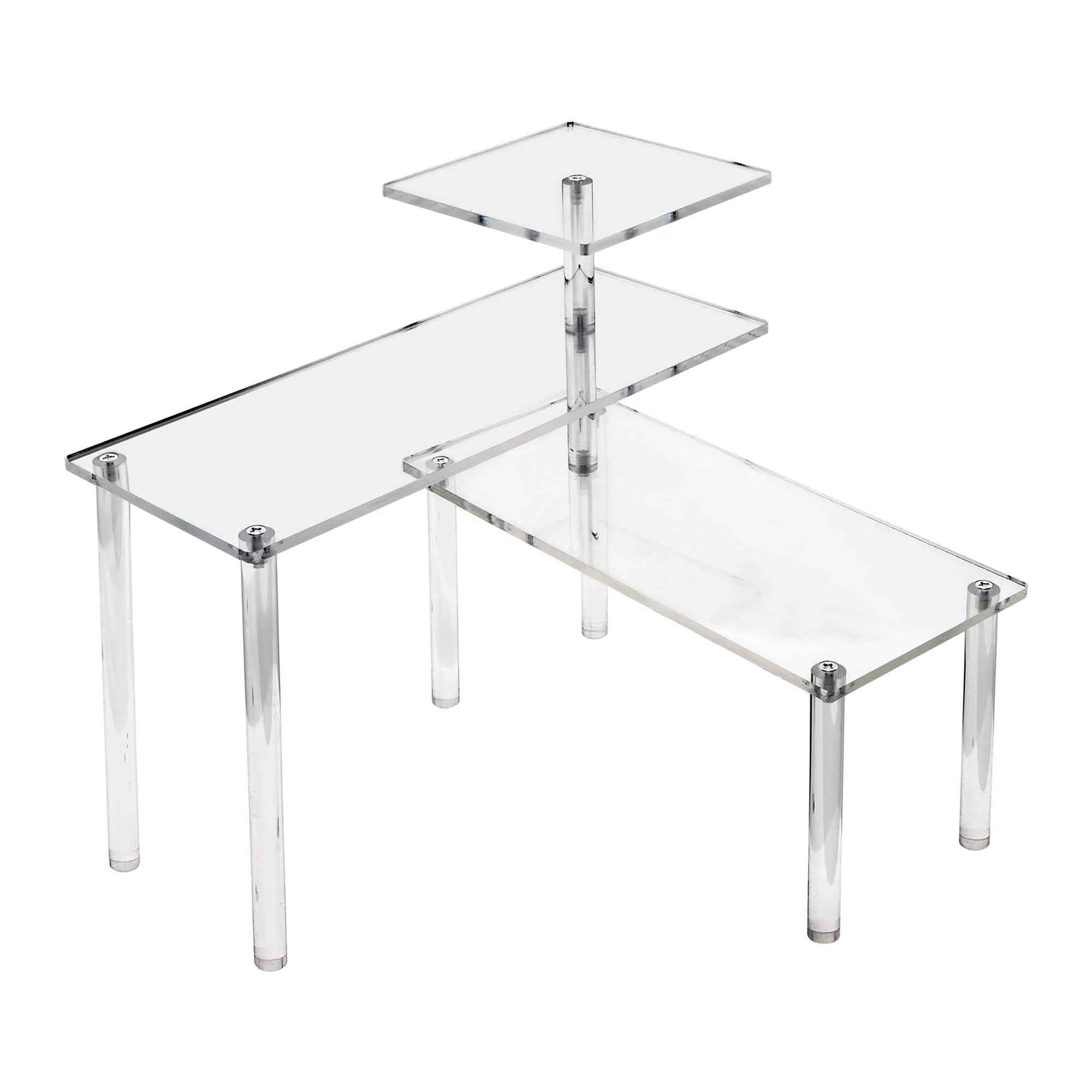 Amazon.com: ELEGANTLIFE Acrylic Display Riser Stand – 3 Tier Clear