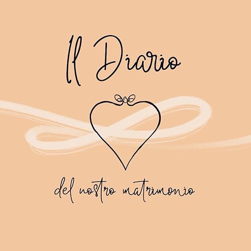 Il Diario del nostro matrimonio: 112 pagine con spazi, disegni, righe e pagine libere per inserire foto e dediche; 21,59 cm X 21,59 cm; pagine interne ... colore bianco.: Copertina lucida flessibile