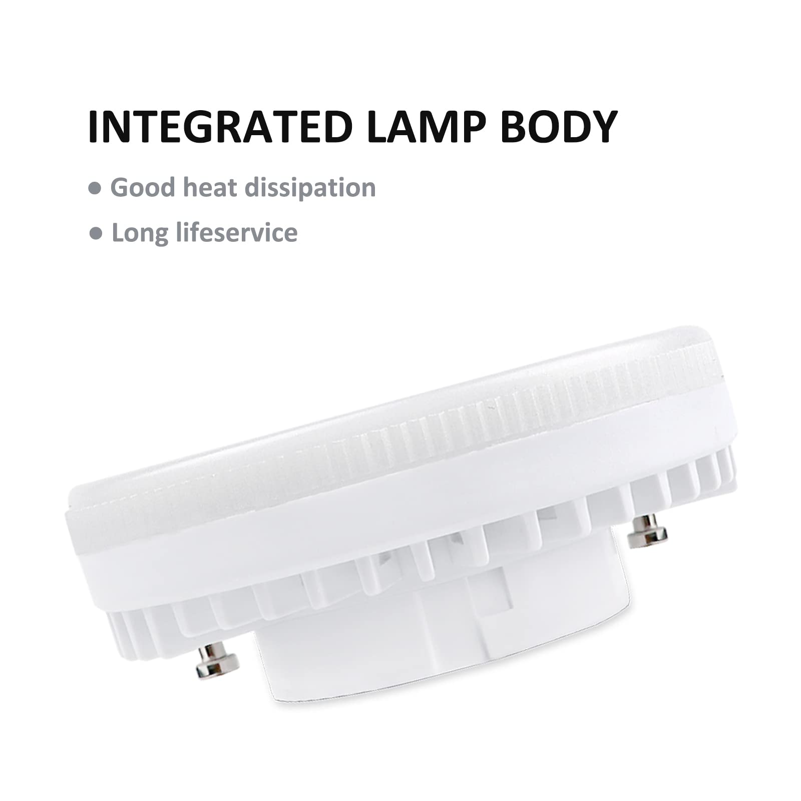 Pack 3 Bombillas LED ECOLA GX53 8W – Luz Blanca Fría 4200K, Eficiencia Energética A Para Hogar Y Garaje