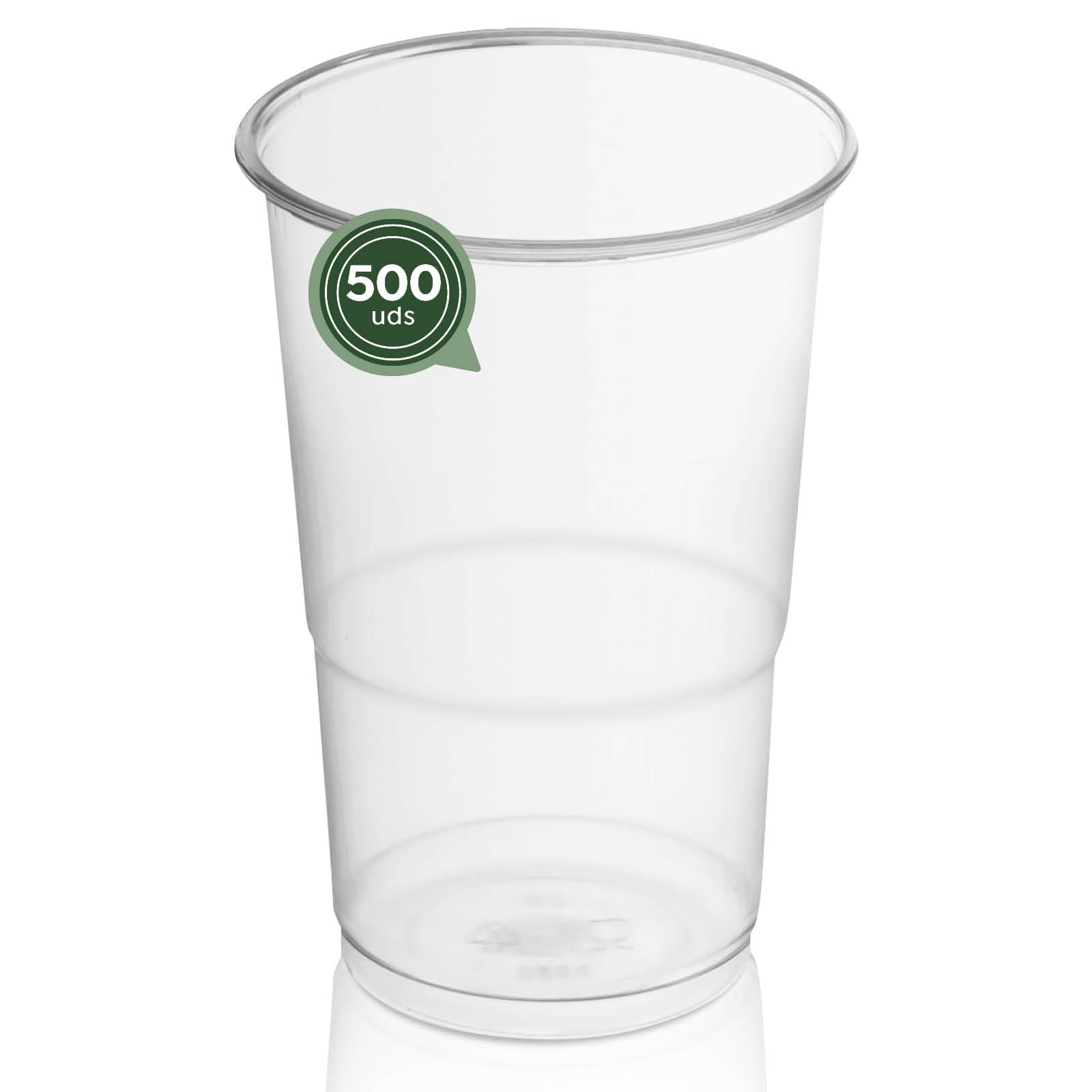 500 wiederverwendbare Kunststoffbecher - 300 cc - Recycelbare Becher - hohe Festigkeit - unzerbrechliche Gläser - Feiern - Kaffeetasse - Bierglas - Erfrischungsglas - unzerbrechlich