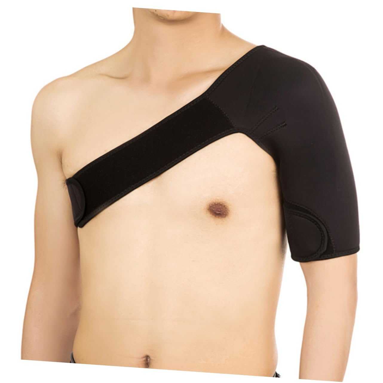 COOLHIYA Adjustable Shoulder Brace Shoulder Strap Shoulder Belt Dislocated Shoulder Brace Rotator Cuff Support Tape Shoulder Shoulder Support Strap Shoulder Injury Black