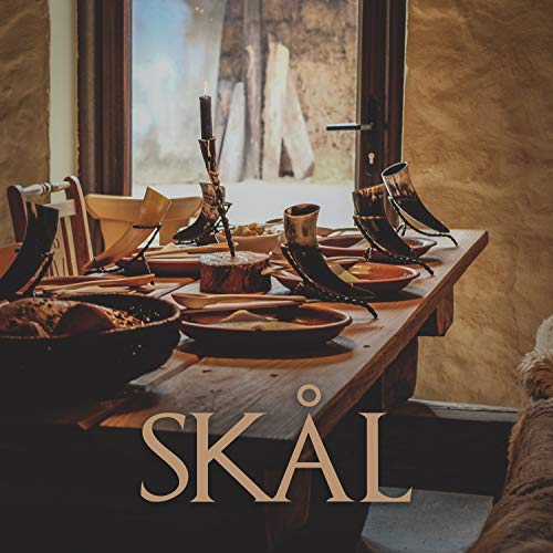 VIKING CRAFT® Drinkhoorn, Viking, ca. 450 ml, authentieke 3-delige hoornset voor Vikingen met honingwijn met riemhouder, methoorn, Viking-decoratie, LARP middeleeuwse bierpul - Image 8