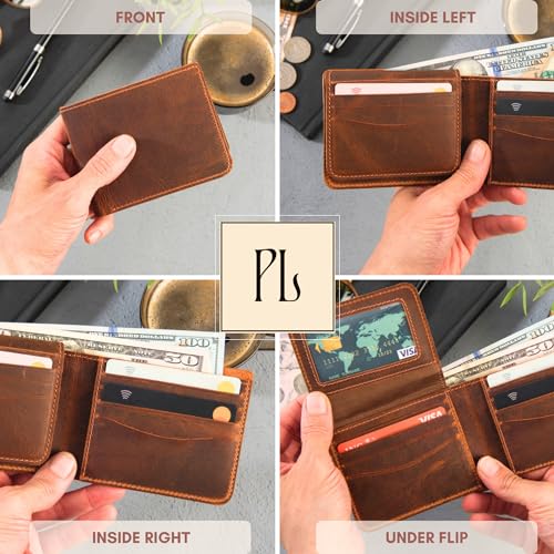 Personalized-Wallet-for-Men-Top-Grain-Leather-Wallet-with-Engraved-Name-initial-Custom-in-5-Colors-6-Designs-Ideal-Gift-for-Husband-Groomsman-Son-Boyfriend-Anniversaries-Christmas-USA