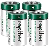 Rapthor 4 Pack 3V CR2 Lithium Battery 850mAh Non-Rechargeable 3 Volt Batteries for Fujifilm Instant Camera STAX Mini Rangefinder Flashlight Night-Vision Goggles