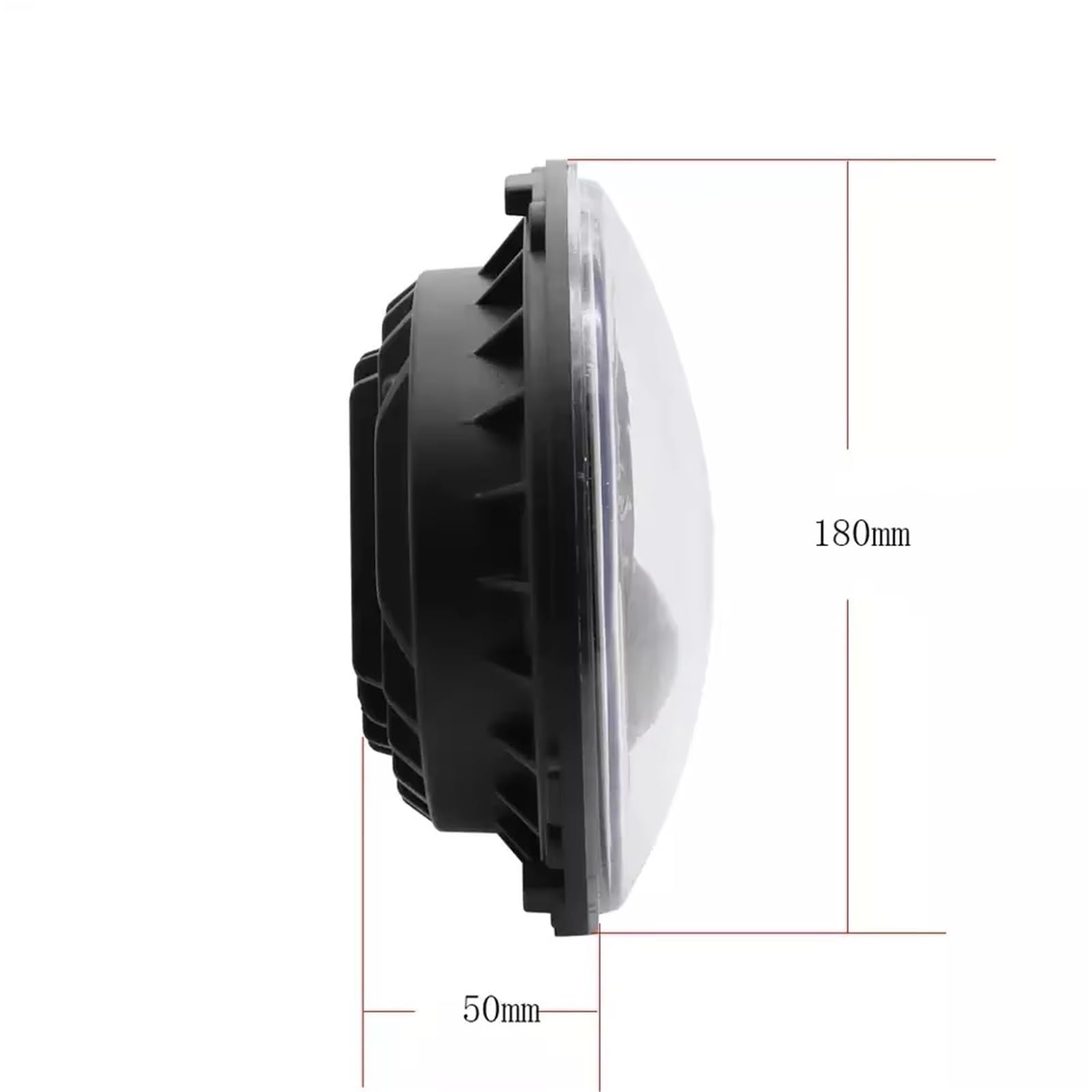 Faro Principale Fari Anteriori A LED Da 7" Con Luci Angel Eyes Complete Per Nissan Patrol Y60 Safari Fanale anteriori(Pair black SET)