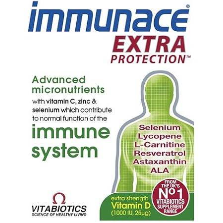 Amazon Com Vitabiotics Immunace Extra Protection 30 Tablets Health Household