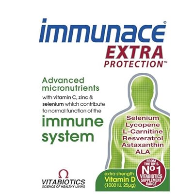 Buy Vitabiotics Immunace Extra Protection 30 Tablets Online In Turkey B0056pespw