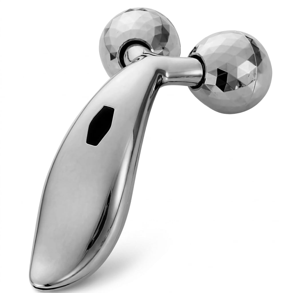 YBN 3d Manual Face Massager For Women | Facial Massager & Face Roller For Glowing Skin | Self Care Product | Body Massage Tool-picture-50