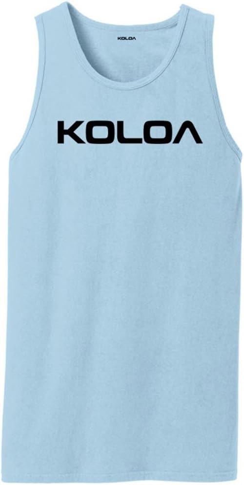Koloa Original Logo Pigment-Dyed Tank Tops in Sizes S-4XL