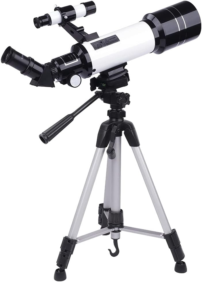 Bird Watching Portable Telescope for Beginners 70mm Aperture 400mm Refractor Telescopes with Smartphone Adapter Adjustable Tripod Telescope