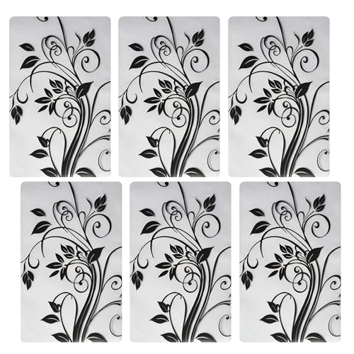 Image of Refrigerator Drawer Mat /Fridge Mat Set of 6 Piece (11.5 X 17.5 Inches) (Branch)