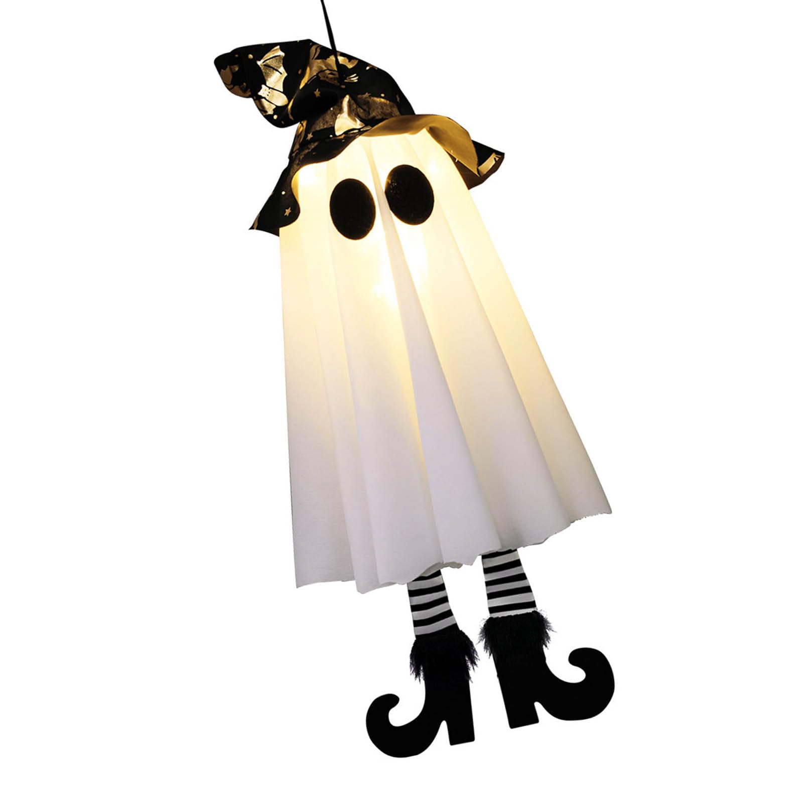 Kalttoy Up Specter Halloween Decoration Glowing Specter Ceiling Hanging Ornament for Front Door Porch Garden Yard Scary Glowing for Porch