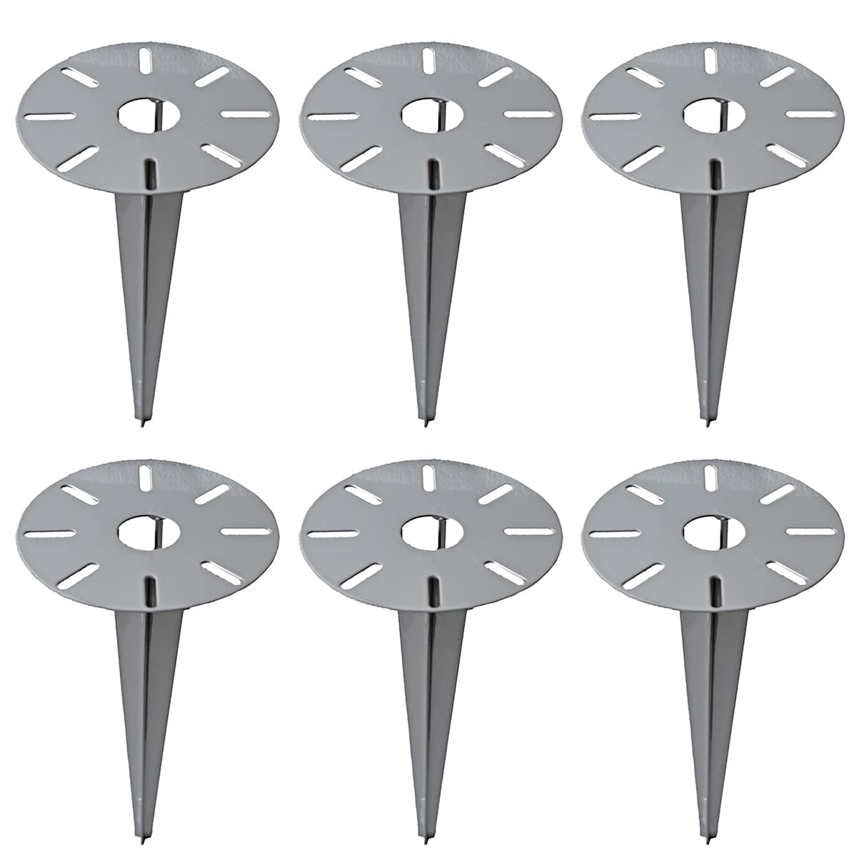Piquet de terre en acier galvanisé Novatool supports d'ancrage durables pour le jardin