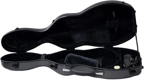Miniatura 3 de VIOLIN CASE-Paititi - Estuche para violín con forma de violonchelo de tamaño completo, duradero, de fibra de vidrio, con higrómetro, para mochilero