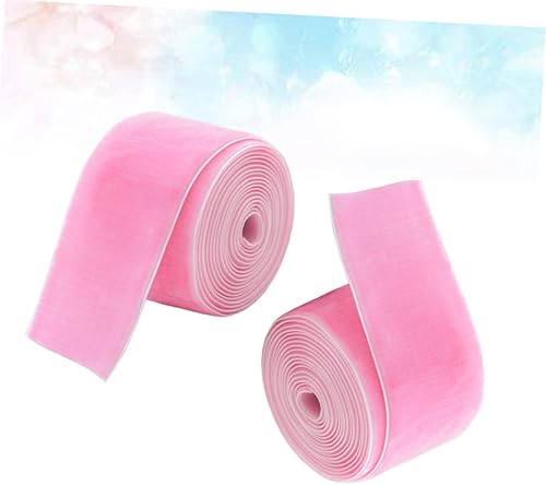 Miniatura 6 de COHEALI 2 Pcs Christmas Listones para Manualidades Pink Decor Christmas Bows Ribbons Xmas Satin Ribbon Holiday Wrapping Ribbon Package Ribbon