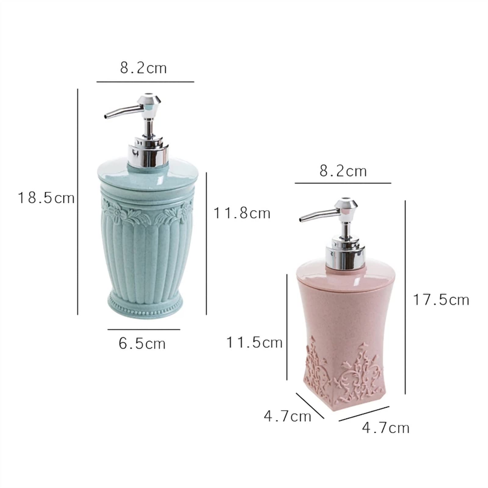 Distributeur de Savon pour Salle de Bain, Distributeur de Liquide 400 ML, flacons à Pompe en Forme de Fleur sculptée, Accessoires de Cuisine et Autres (Couleur : Vert 2)