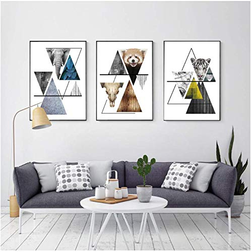 Peinture sur toile animaux sauvages impression artistique de prestige format 50x70cm